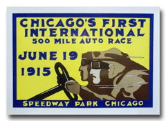 1915 Chicago Speedway Park Board Track poster print