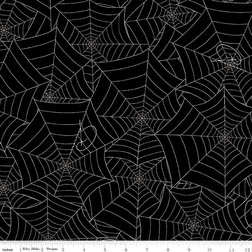108" Wide Quilt Backing Costume Maker's Act II Web Black