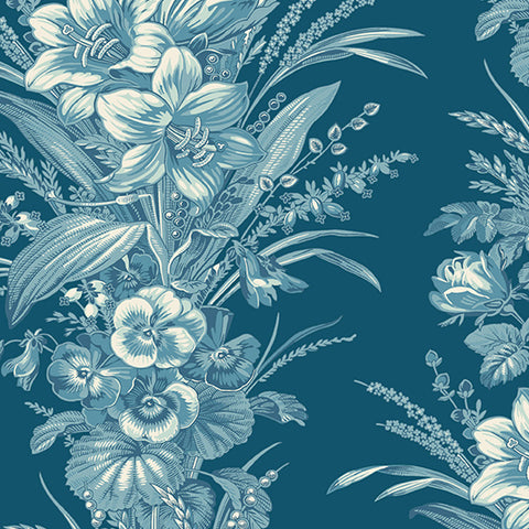 DBP Floral Bluey – Espinoza Fabrics