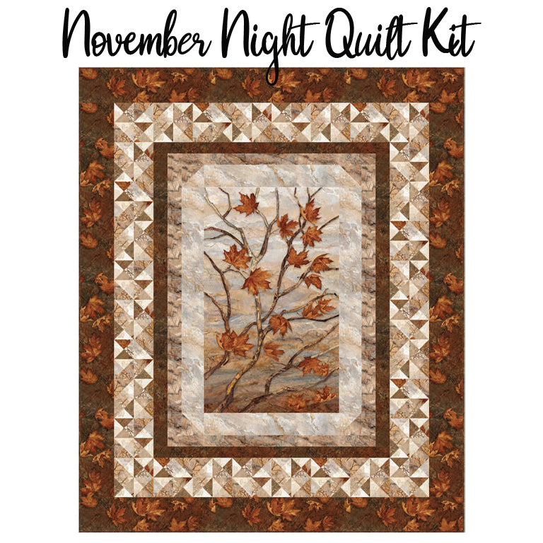November Night Quilt Kit with Windswept from Northcott