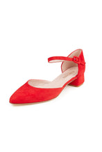 ISABELLA Pascucci Red Suede Mary Jane