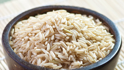 a bowl of brown rice