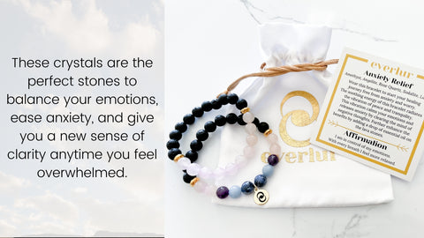 Anxiety relief healing crystal bracelet