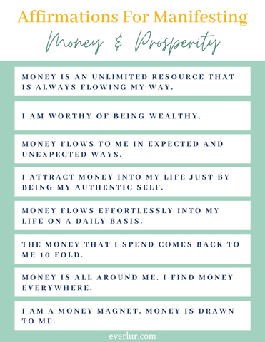 affirmations for money and wealth