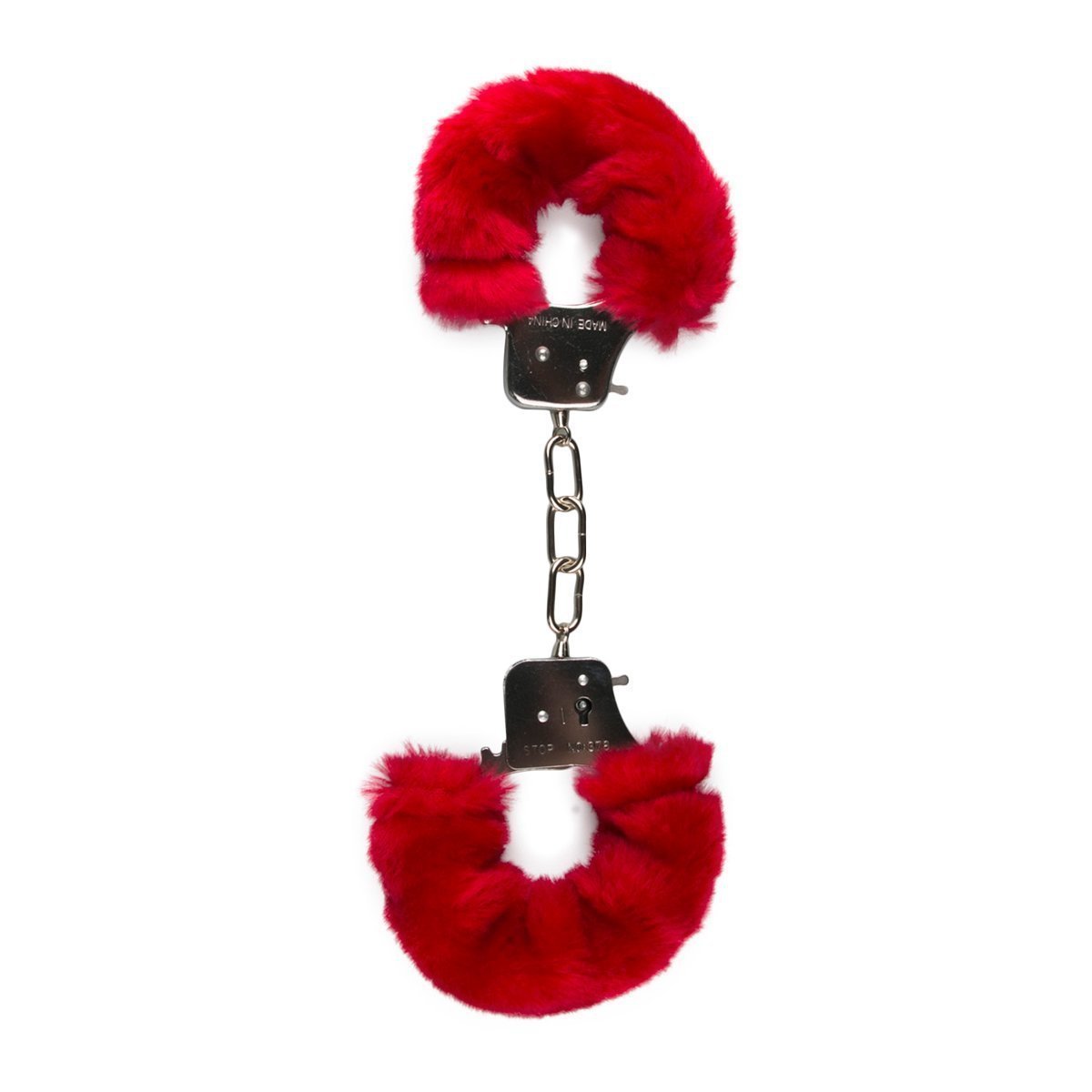 Red Furry Handcuffs Easytoys Fetish Collection