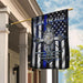 Black The Blue Flag | Garden Flag | Double Sided House Flag