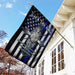 Black The Blue Flag | Garden Flag | Double Sided House Flag