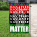 Black Pride Flag | Garden Flag | Double Sided House Flag