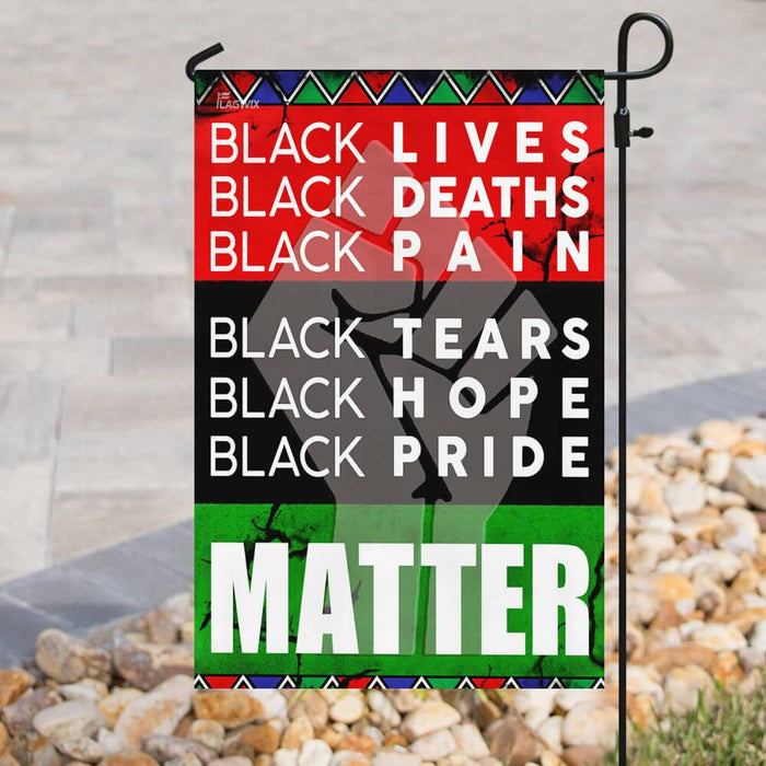 Black Pride Flag | Garden Flag | Double Sided House Flag