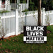 Black Lives Matter Silence Violence Yard Sign (24 x 18 inches)