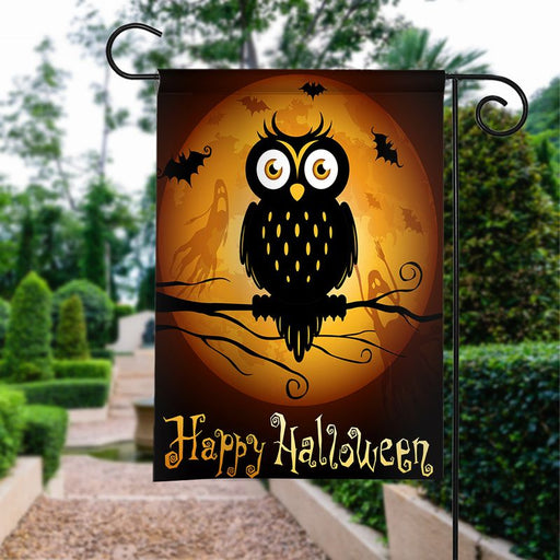 Owl Halloween | Halloween Yard Decor | Garden Flag | House Flag | Outdoor Decor
