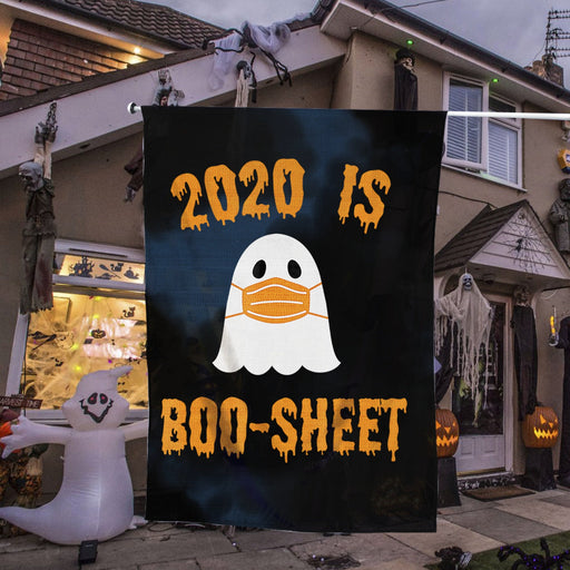 Halloween 2020 Funny Boo Sheet Ghost Costume | Halloween Yard Decor | Garden Flag | House Flag | Outdoor Decor