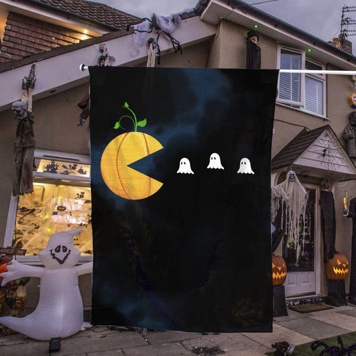 Funny Halloween Pumpkin Ghosts | Halloween Yard Decor | Garden Flag | House Flag | Outdoor Decor