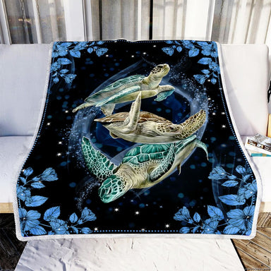 Turtle Ocean 6 Fleece Blanket