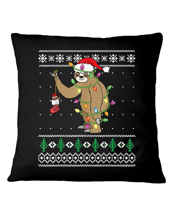 Sloth Ugly Christmas Pillowcase