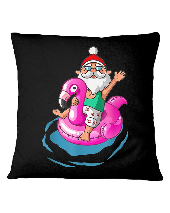 Christmas In July Santa Hawaiian Flamingo Pillowcase