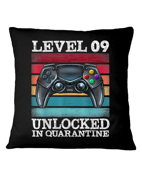 Gamer Level 9 Unlocked In Quarantine Pillowcase