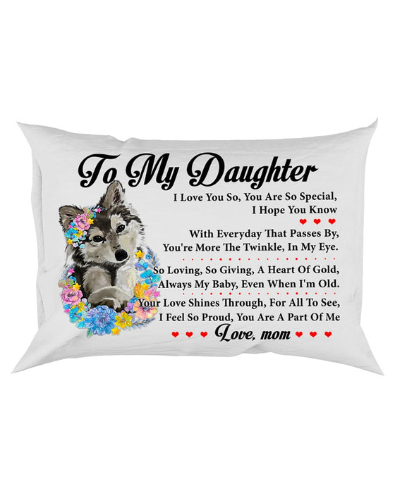 I Love You So I Hope You Know Wolf Pillowcase