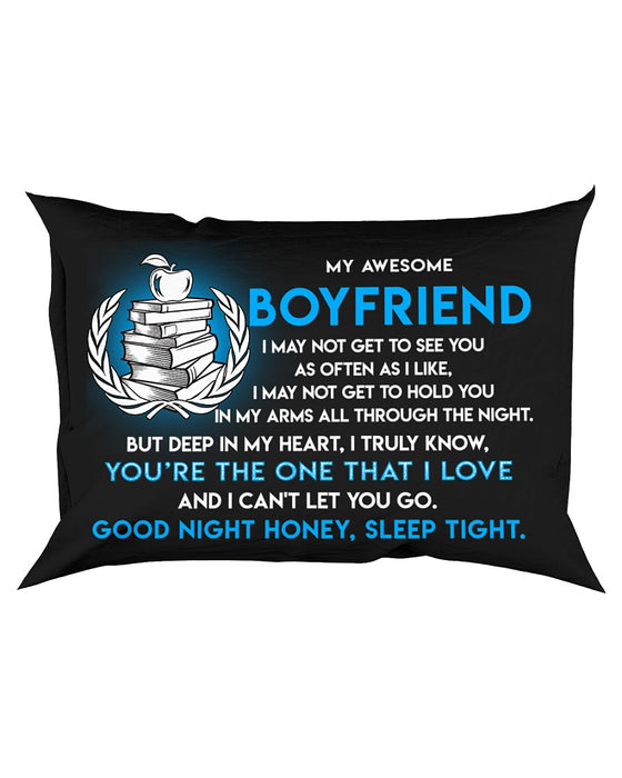 Teacher Boyfriend Good Night Sleep Tight Pillow