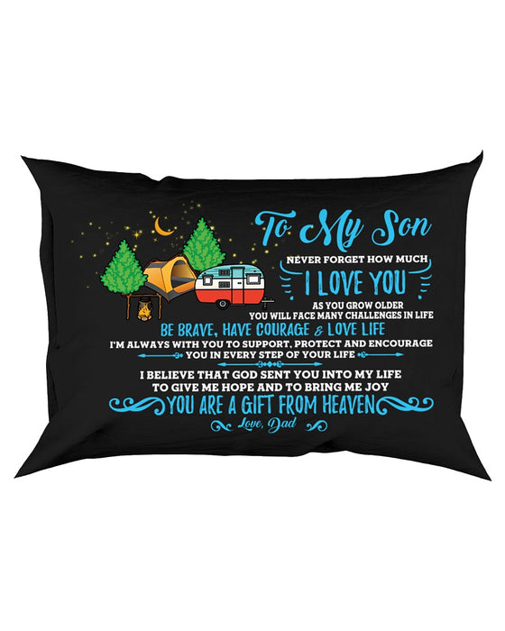 Camping Son Dad I'm Always With You Pillowcase