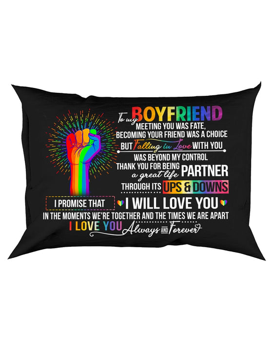 LGBT Boyfriend Ups And Downs Love Pillowcase