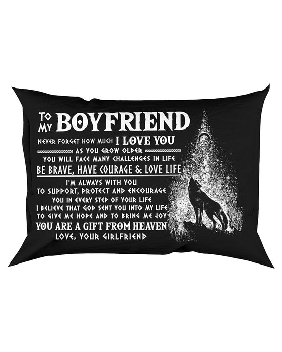 Wolf Boyfriend Always With You Pillowcase