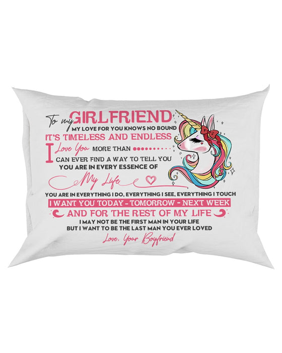 Unicorn Girlfriend Timeless And Endless Pillowcase