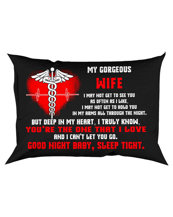 Nurse Wife Good Night Sleep Tight Pillow