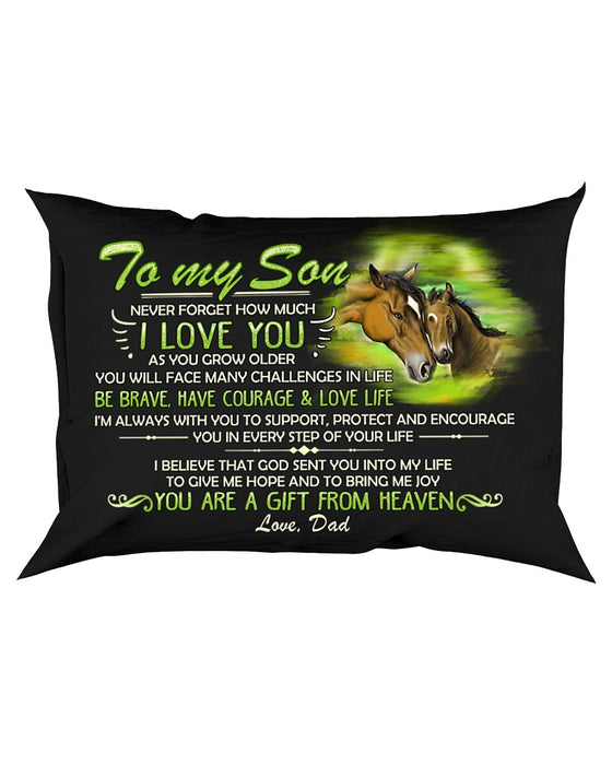 Horse Son Dad I'm Always With You Pillowcase