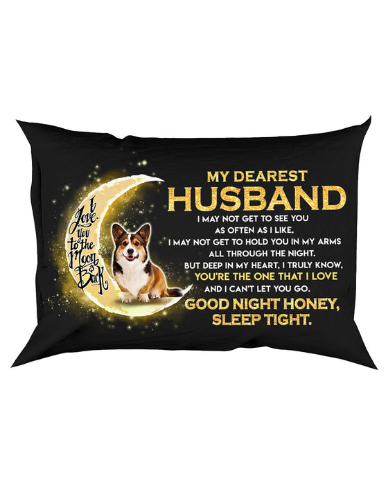 Corgi Husband Sleep Tight Pillowcase