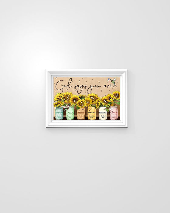 God Says Suicide Prevention Horizontal Canvas And Poster | Wall Decor Visual Art
