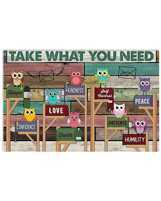 Take What You Need Teacher Horizontal Canvas And Poster | Wall Decor Visual Art