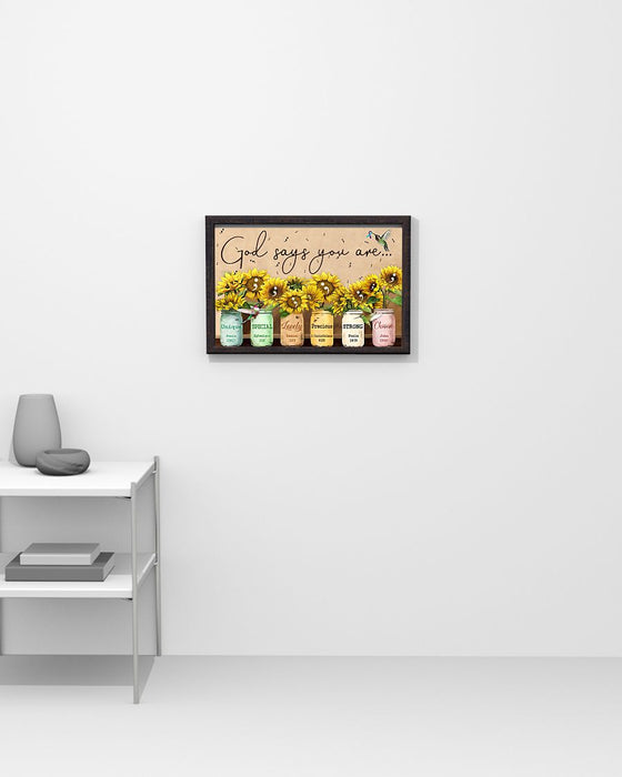 God Says Suicide Prevention Horizontal Canvas And Poster | Wall Decor Visual Art