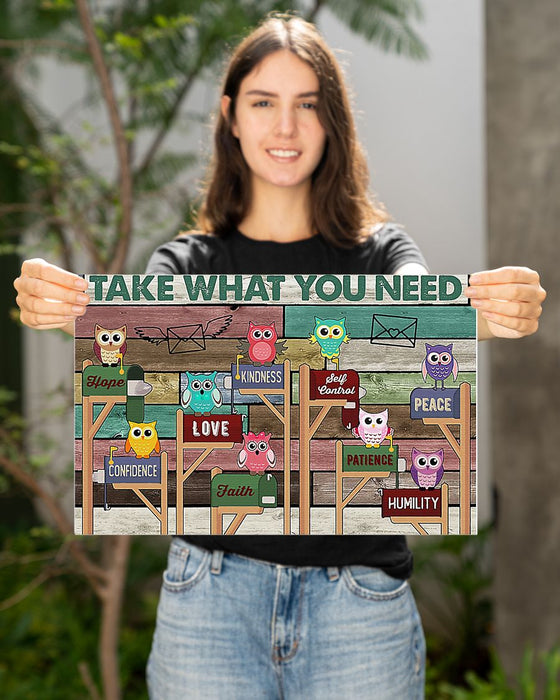 Take What You Need Teacher Horizontal Canvas And Poster | Wall Decor Visual Art
