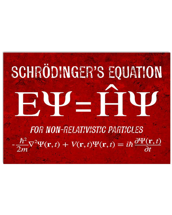 Science Equation Horizontal Canvas And Poster | Wall Decor Visual Art