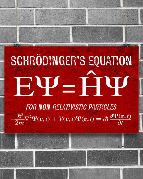 Science Equation Horizontal Canvas And Poster | Wall Decor Visual Art