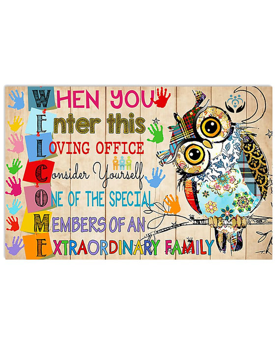 Social Worker Welcome Horizontal Canvas And Poster | Wall Decor Visual Art