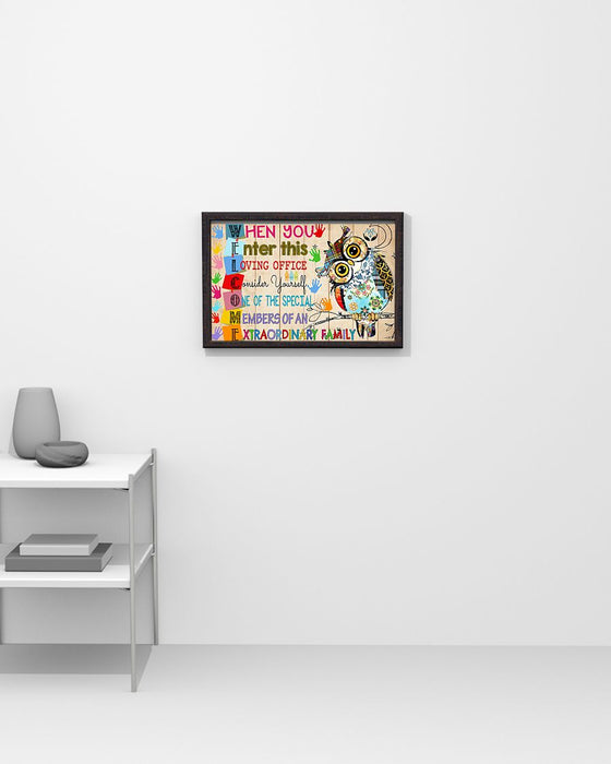 Social Worker Welcome Horizontal Canvas And Poster | Wall Decor Visual Art