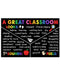 Teacher A Great Classroom Looks Horizontal Canvas And Poster | Wall Decor Visual Art