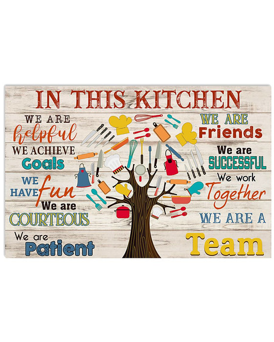 Chef We Are A Team Horizontal Canvas And Poster | Wall Decor Visual Art