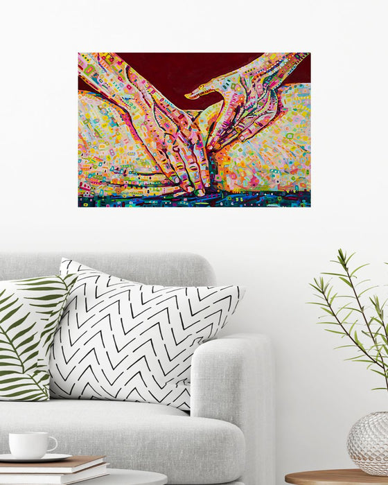 Massage Therapist Massaging Horizontal Canvas And Poster | Wall Decor Visual Art