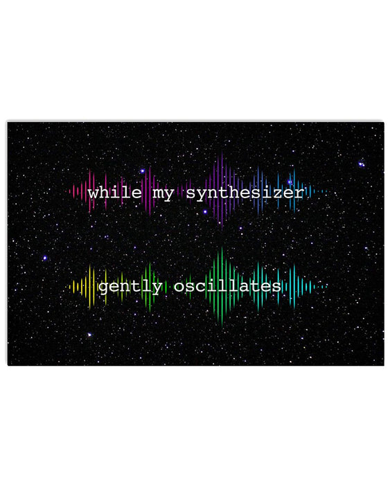 My Synthesizer Gently Oscillates Horizontal Canvas And Poster | Wall Decor Visual Art