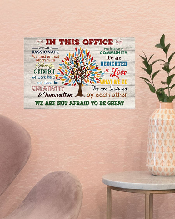 Social Worker We Are Not Afraid To Be Great Horizontal Canvas And Poster | Wall Decor Visual Art