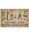 Hairstylist She Lived Happily Ever After Horizontal Canvas And Poster | Wall Decor Visual Art