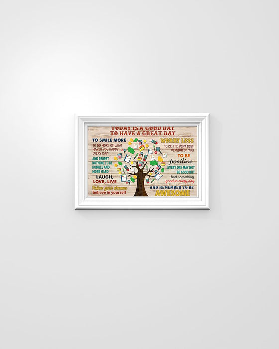 Accountant Remember To Be Awesome Horizontal Canvas And Poster | Wall Decor Visual Art