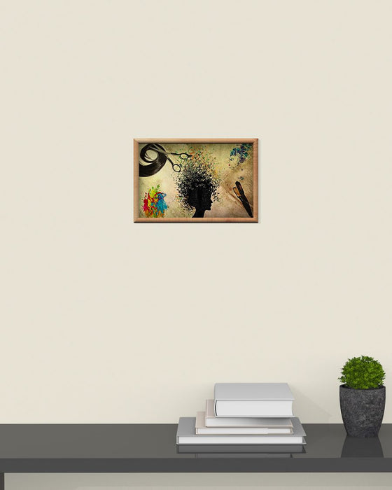 Hairdresser Photo 3D Horizontal Canvas And Poster | Wall Decor Visual Art