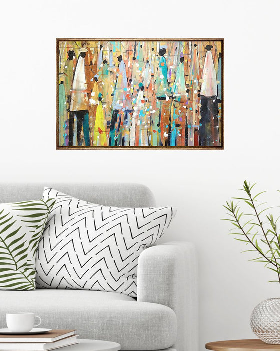 African - Black Art - Black People Print Art Horizontal Canvas And Poster | Wall Decor Visual Art