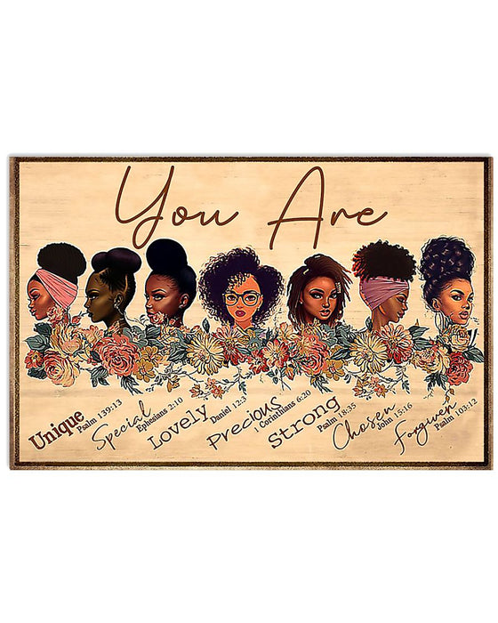 African - Black Art - You Are Horizontal Canvas And Poster | Wall Decor Visual Art