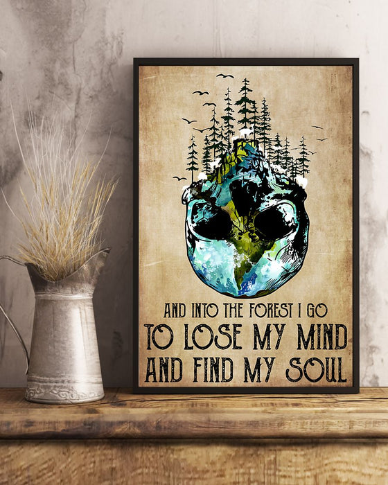 Skull Art - And Into The Forest Vertical Canvas And Poster | Wall Decor Visual Art