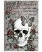 Skull Art - You Are Braver Vertical Canvas And Poster | Wall Decor Visual Art